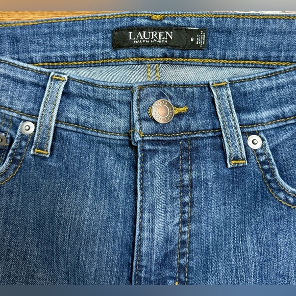 Lauren Ralph Lauren medium wash tall classic cut denim jeans size 6 32 inseam EC - Picture 3 of 9